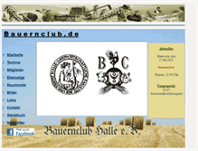 Tablet Screenshot of bauernclub.de